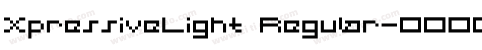 XpressiveLight Regular字体转换